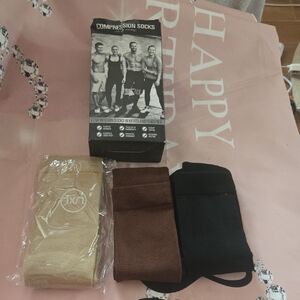 ☆Compression Socks Set - Tan, Brown, Black